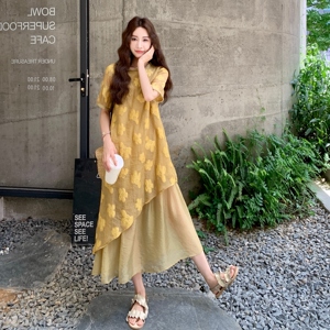 【现货】新中花朵连衣裙7137-P130-K198，女装连衣裙，浙宝189