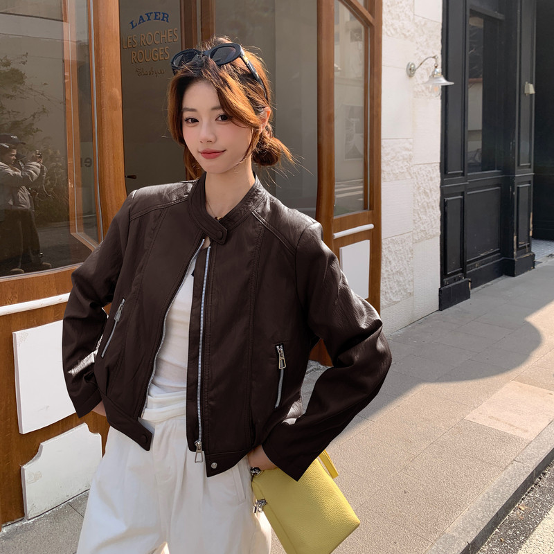 【现货】休闲舒适皮衣8178-P155-K248,女装皮衣,浙宝189