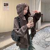 【现货】连帽大口袋下摆可收休闲工装外套8105-P165-K238，女装风衣，浙宝189