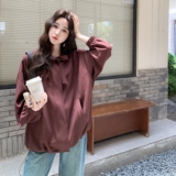 【现货】蝴蝶结系带下摆抽绳休闲外套8106-P165-K238，女装皮衣，浙宝189