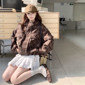 【现货】格纹连帽休闲外套8115-P175-K248图片