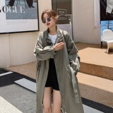 【现货】韩版收腰过膝长风衣612-P155-K218，女装风衣，浙宝189