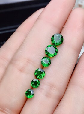 天然圆形刻面加工戒指吊坠裸石