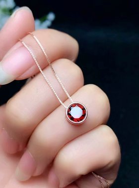 泡泡款锁骨坠925纯银18K白金镀圆