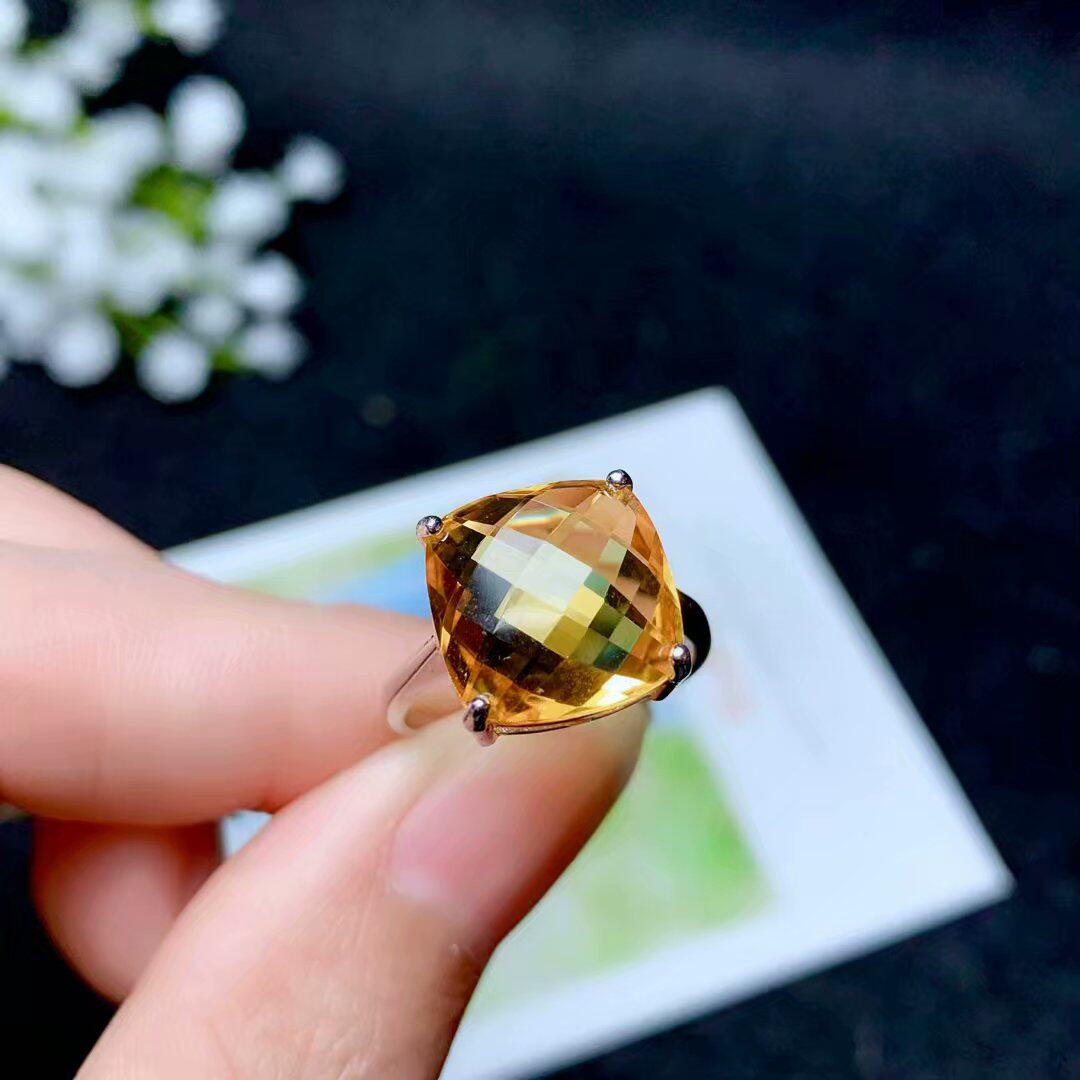 s925纯银镀18k白金枕戒指空托