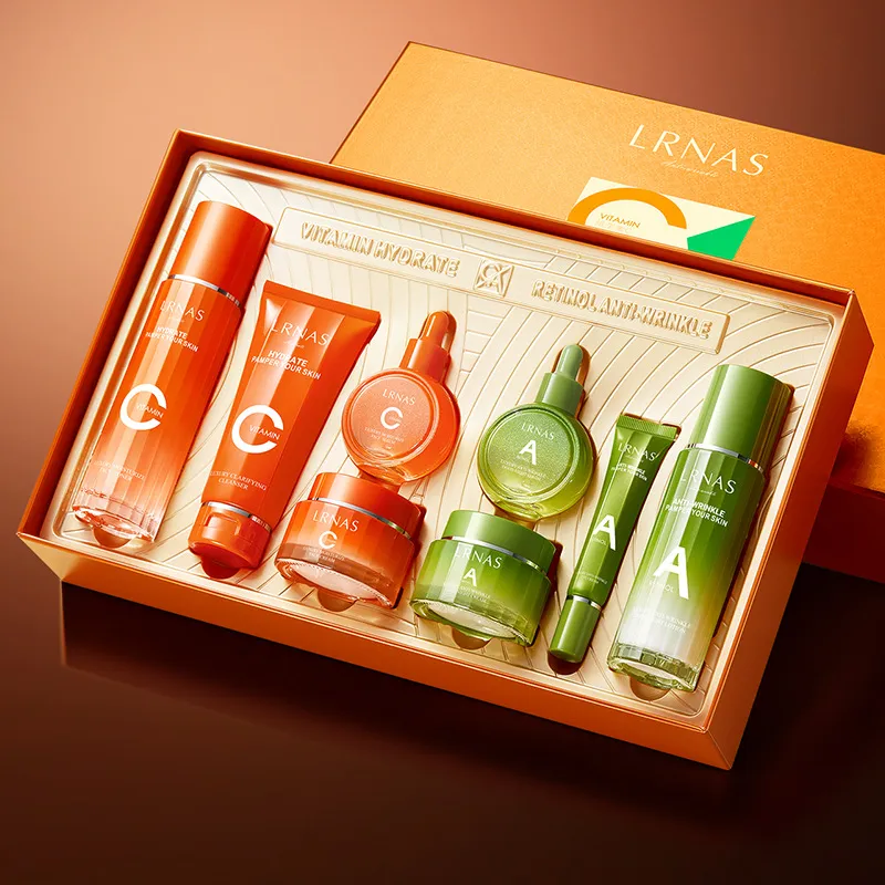 LRNAS奢宠抗皱润颜双效滋润礼盒套补水保湿淡化细纹护肤套装