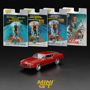 MINIGT 1:64福特野马Ford Mustang Mach 1 007电影仿真合金车模型