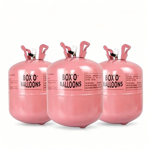 Helium gas pump, balloon filled helium gas tank and balloo
