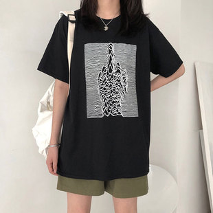 山本耀司t恤暗黑系设计感别致创意印花短袖体恤复古小众原宿上衣