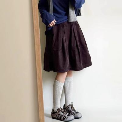 五分裙A字裙花苞裙半身裙口袋