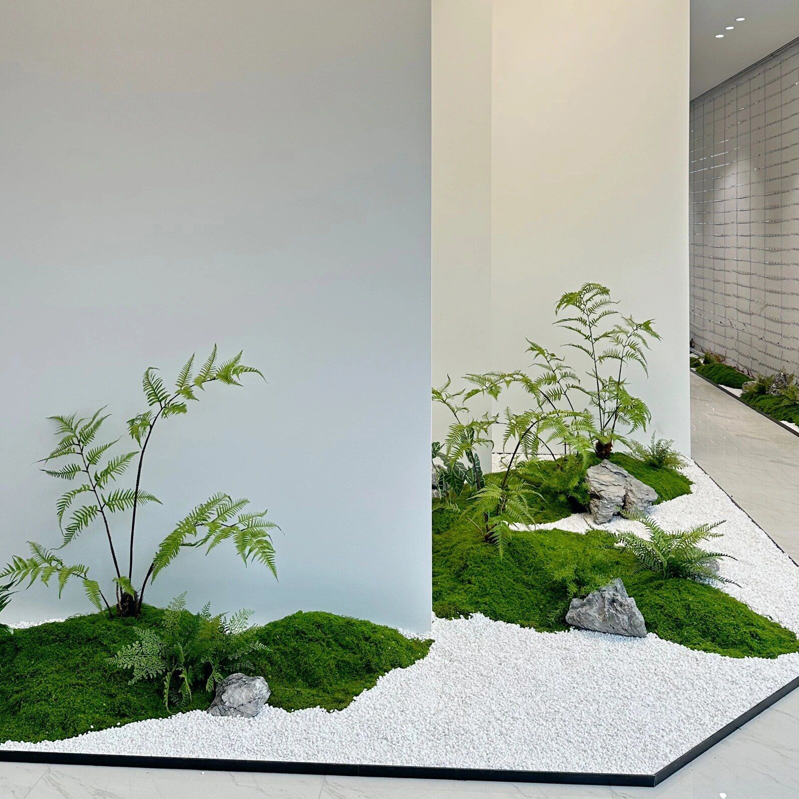 仿真绿植造景金丝猴蕨假植物室内样板间枯山水装饰新中式景观摆件