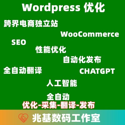 wordpress建站优化海外独立站商城外贸购物网AI人工智能GPT自动