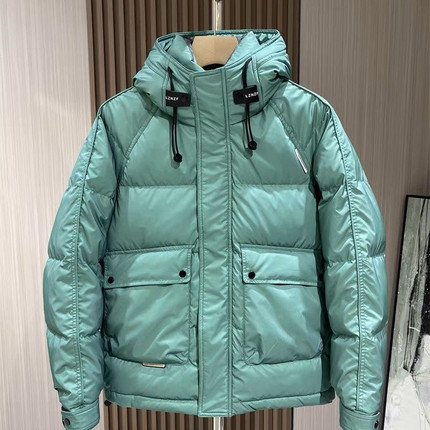 冬季免洗滑料羽绒棉服男潮流三防加厚上衣时尚短款外套帅气保暖