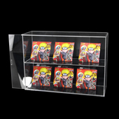 l东林亚克力谷子吧唧桌面收纳盒整理盒透明徽章展示谷子展示架