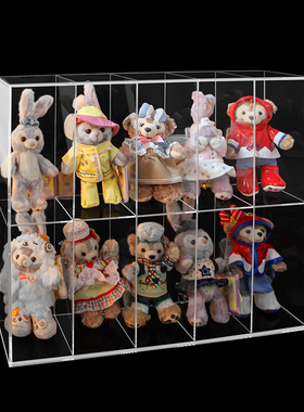 亚克力多功能盲盒公仔收纳盒展示架泡泡玛特手办防尘透明货架