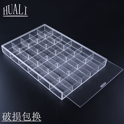 Аксессуар, прозрачная акриловая коробка для хранения, ювелирное украшение, четки из круглых бусин, стенд, бусины, аксессуары