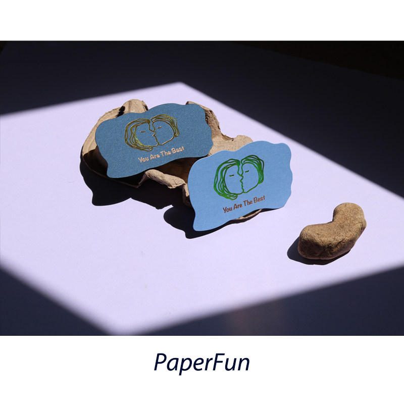 paperfun /你的那个吻/ 闪粉卡片 恋爱卡 留言卡 情人节贺卡