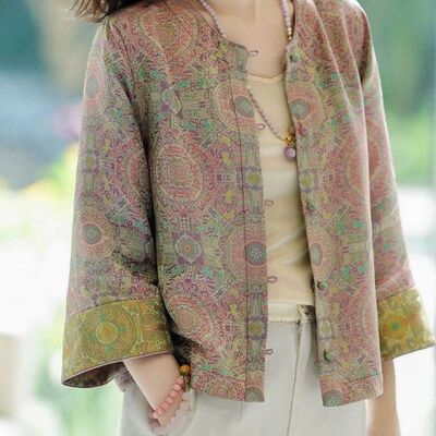 吉祥外套国风上衣两面穿2026早秋