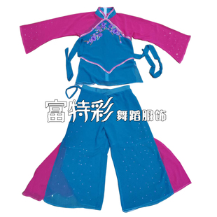 广东客家凉帽服装 客家女人演出服 客家禧表演服饰客家山歌服装