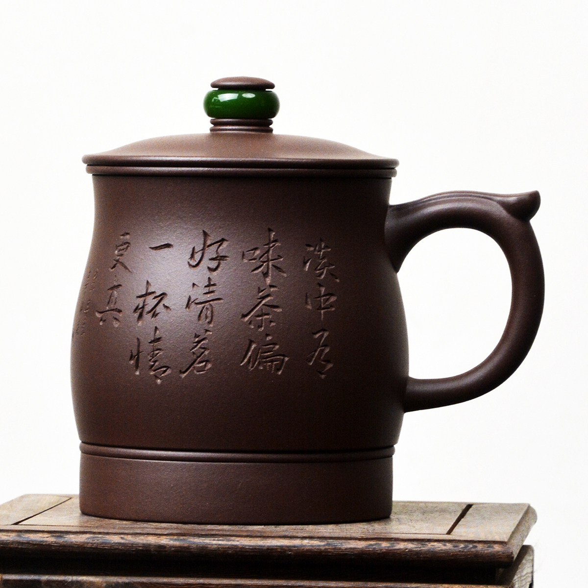 海庄高端紫砂茶具名家全手工精品紫砂杯盖杯带过滤隔舱内胆泡茶杯