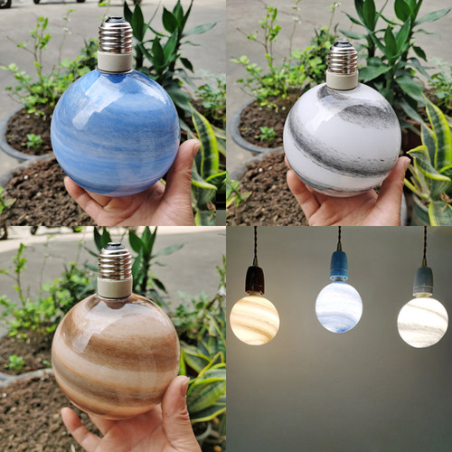 装饰星球玻璃罩球泡E27螺口灯泡