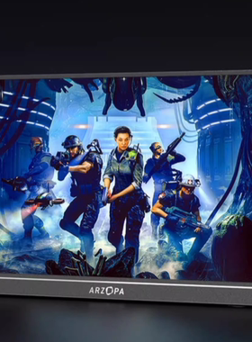 适用  ARZOPA 16.1英寸2.5K便携显示屏钢化贴膜 书写类纸膜 防爆高清防指纹膜 防蓝光磨砂清晰防反光膜