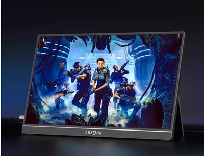 适用  ARZOPA 16.1英寸2.5K便携显示屏钢化贴膜 书写类纸膜 防爆高清防指纹膜 防蓝光磨砂清晰防反光膜