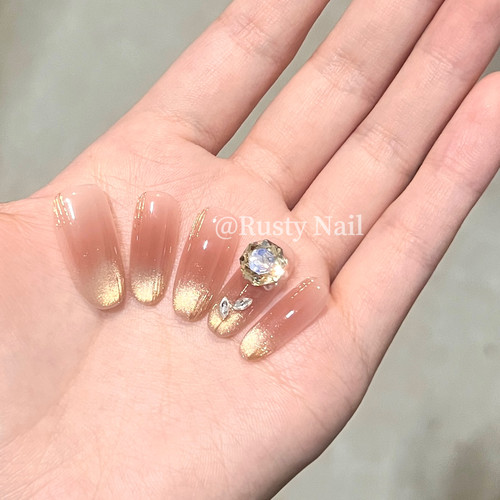 温柔大女主玫瑰猫眼纯手工穿戴甲