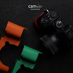 camin富士xs20保护套swift牛皮XS20皮套半套底座fuji真皮外壳配件