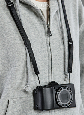 cam-in相机背带意大利swift牛皮肩带快拆三合一GR3指带相机手腕带