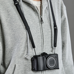 cam-in相机背带意大利swift牛皮肩带快拆三合一GR3指带相机手腕带