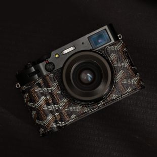 适用于富士xe5皮套复古花纹fuji xe5保护套手柄底座壳子配件