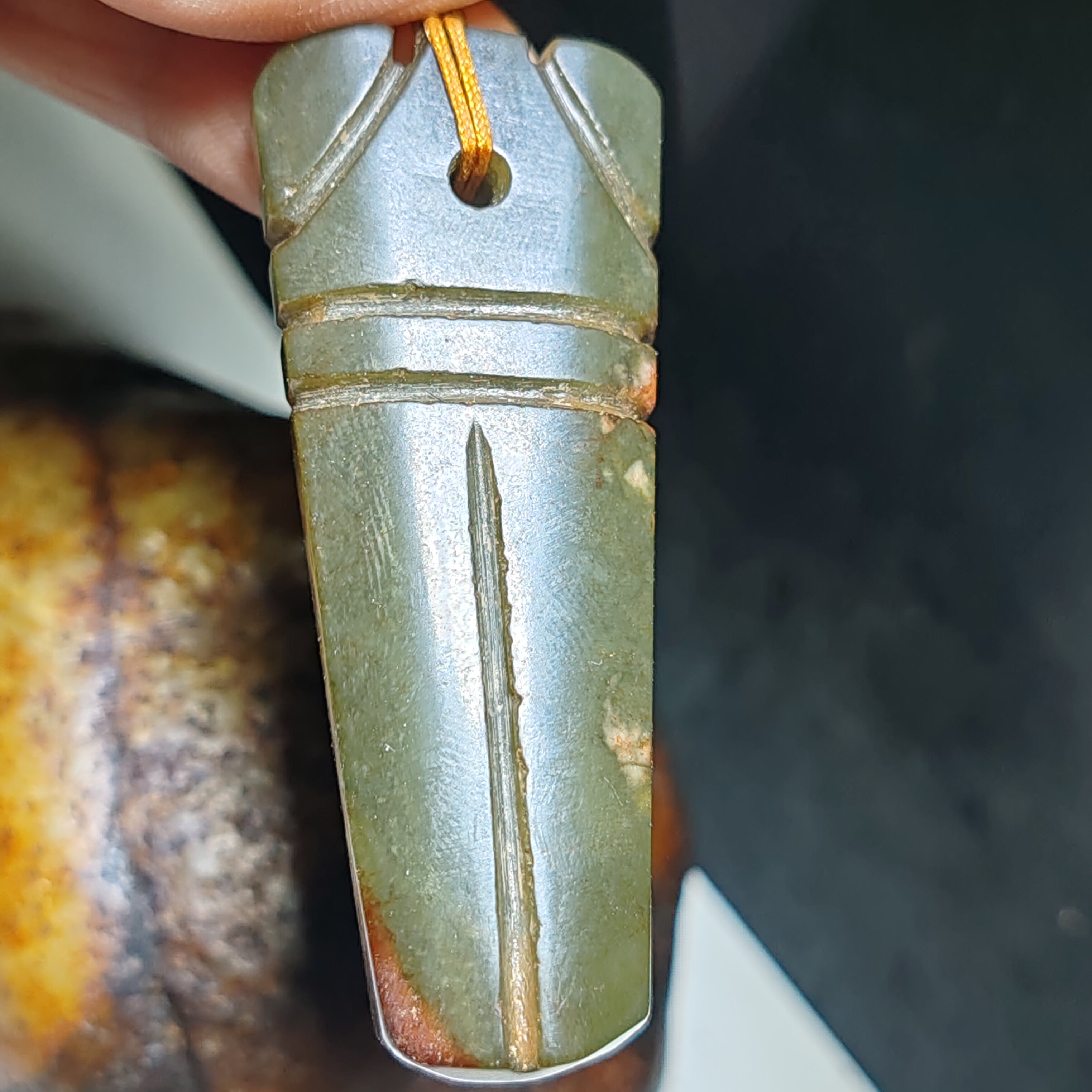 和田玉青玉吊坠挂件挂饰手饰随身携带信物玉器把玩件867号