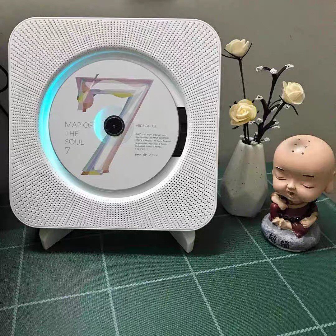 蓝牙壁挂式CD播放机黑胶专辑播放器便携式英语学习机CD播放器音响