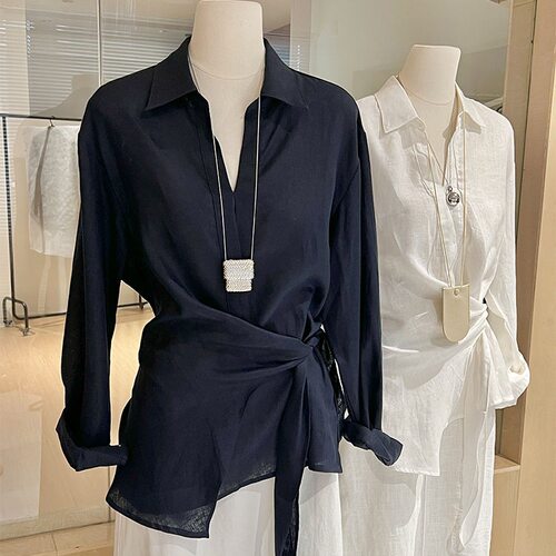 衬衫女时尚设计感不规则