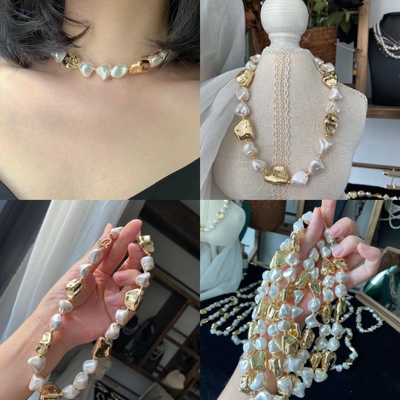 天然深海贝珠时尚百搭气质ins风