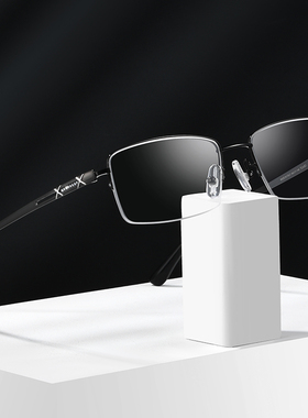 TLDM泰勒梅德璀璨系列BS620-6001纯钛男士商务半框近视眼镜框钛架