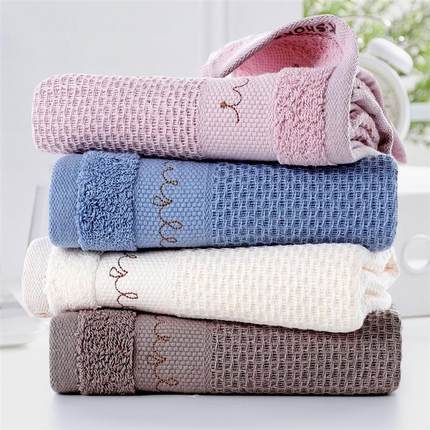 金号GA1743H纯棉毛巾A类纱布72x33蜂巢成人家用纯色面巾柔软65g