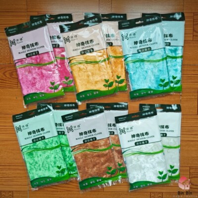 环绿纺织神奇抹布8015双面天然木纤维洗碗去油污百洁布厨房清洁净