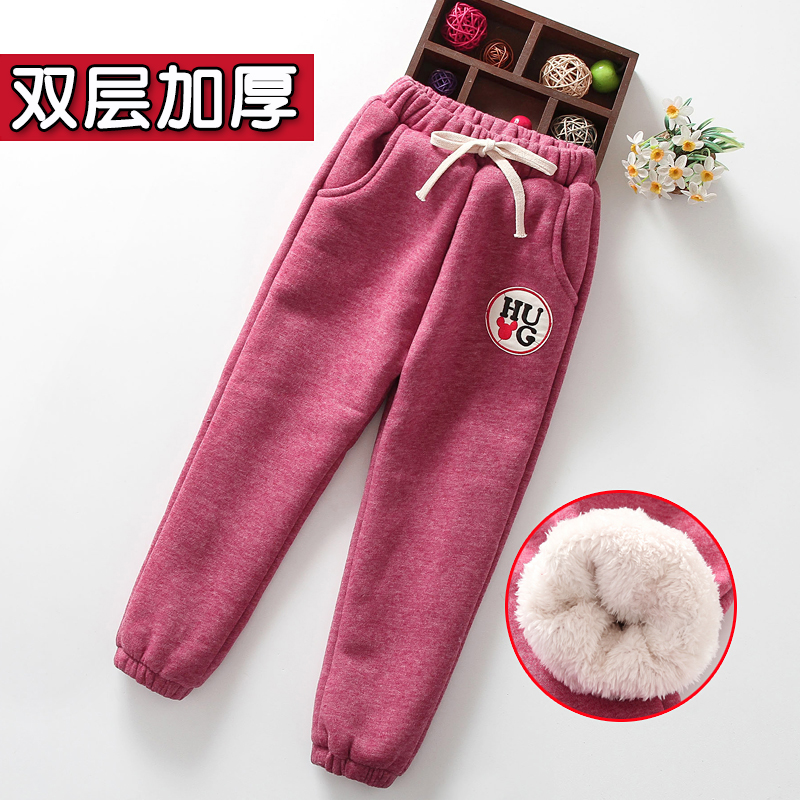 冬季外穿女童加厚保暖裤