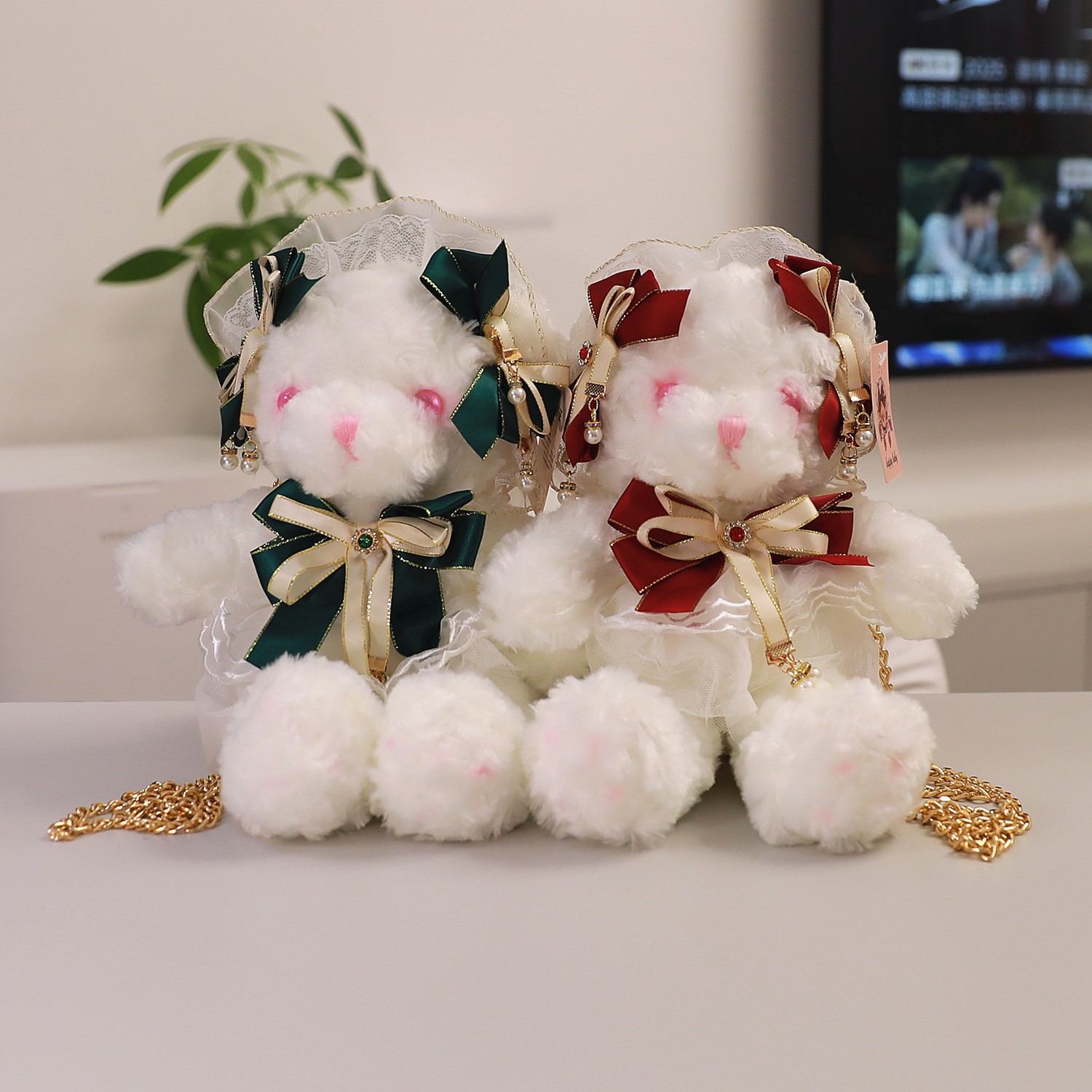 创意二次元小熊包包可爱泰迪熊