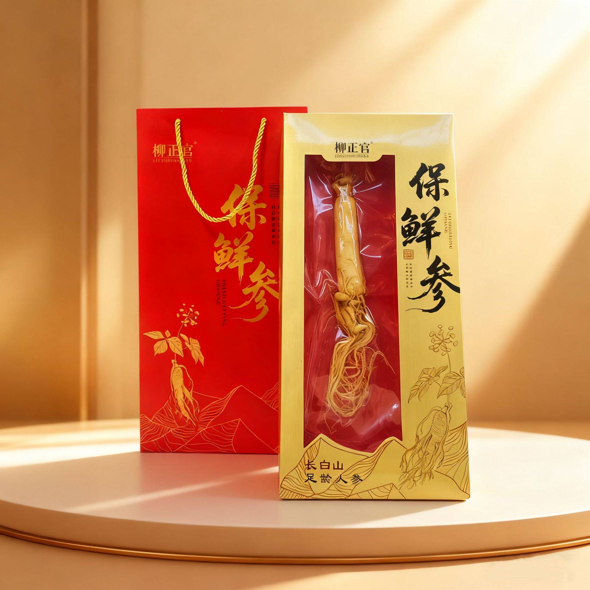 长白山人参礼盒东北特产泡酒参送礼参茸滋补鲜人参【鲜人参】