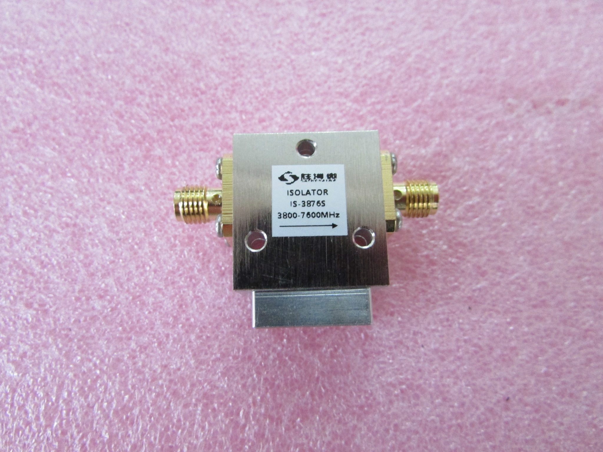 8-7.6ghz 3800-7600mhz sma 50w 射频微波同轴隔离器