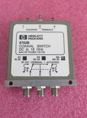 HP进口 8762B 24V DC-18GHz 1W SMA 单刀双掷 射频微波同轴开关