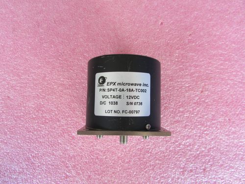 EPX SP4T-0A-18A-TC002 SP4T 18GHz 12V 200WSMA射频同轴开关