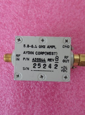 AYDIN CORP进口 4.5-7GHz 10dB增益 24V/70mA 射频 低噪声放大器