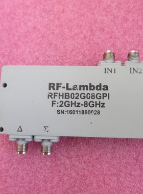 美国进口 RFHB02G08GPI 2-8GHz 2-18GHz 30W SMA 射频180度电桥
