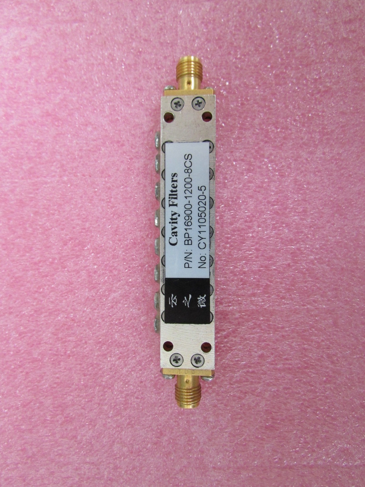 cavity 16.3-17.5ghz02中心频率16.9ghz 带宽1.2ghz带通滤波器