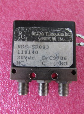 RCT进口 RDS-SR003 SPDT DC-18GHz 100W 20V SMA 射频同轴开关
