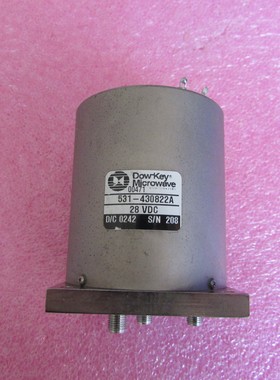 DOW-KEY进口531-430822A DC-18GHz SMA 28V SP3T射频同轴开关